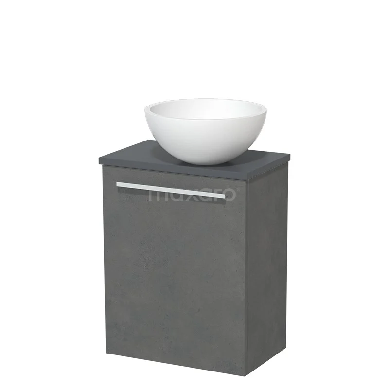 Toiletmeubel Met Waskom Solid Surface Modulo Donkergrijs Beton Vlak 41 Cm Donkergrijs Blad 4 Toiletmeubel Met Waskom Solid Surface Modulo Donkergrijs Beton Vlak 41 Cm Donkergrijs Blad - Afbeelding 2
