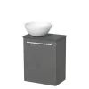 Toiletmeubel Met Waskom Solid Surface Modulo Donkergrijs Beton Vlak 41 Cm Donkergrijs Blad -Winkel Voor Badkamermeubels toiletmeubel met waskom solid surface modulo donkergrijs beton vlak 41 cm donkergrijs blad tmk10 02681