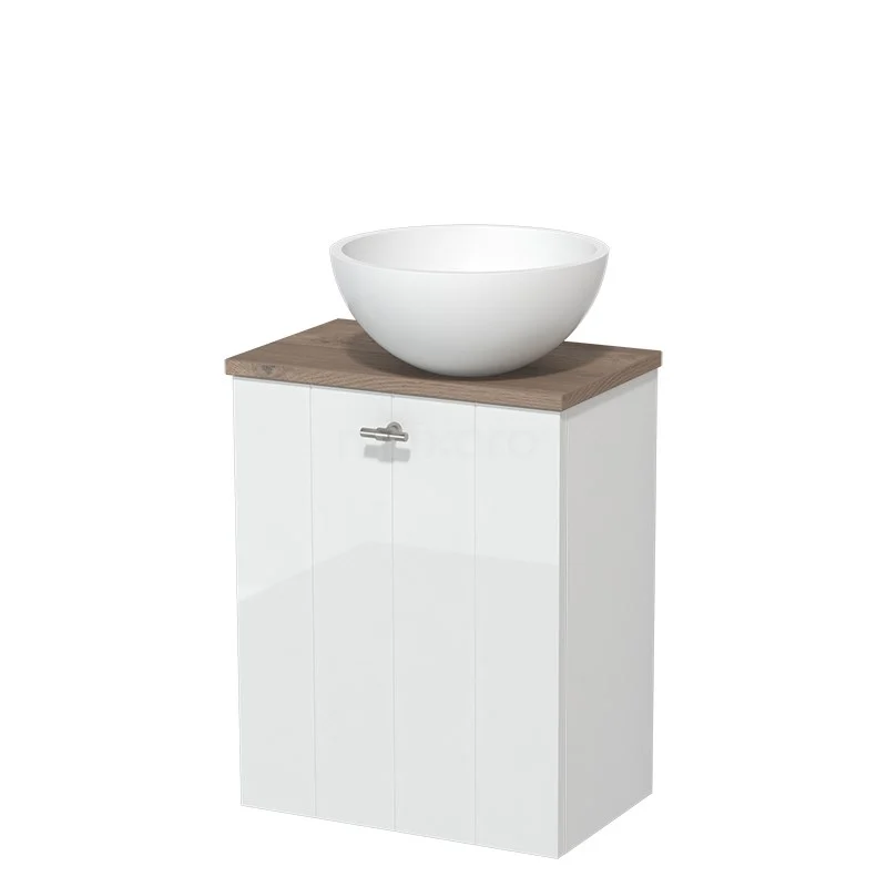 Toiletmeubel Met Waskom Solid Surface Modulo Hoogglans Wit Lamel 41 Cm Middenbruin Eiken Blad 4 Toiletmeubel Met Waskom Solid Surface Modulo Hoogglans Wit Lamel 41 Cm Middenbruin Eiken Blad - Afbeelding 2