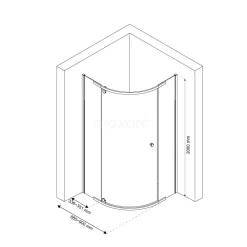 Topaz Douchecabine | 90x90 Cm Chroom Draaideur Kwartrond 15 Topaz Douchecabine | 90x90 Cm Chroom Draaideur Kwartrond -Winkel Voor Badkamermeubels topaz douchecabine 90x90 cm chroom draaideur kwartrond r6303 0900 6