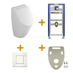 Urinoirset Bolero Achterinlaat Keramiek Voor Deksel