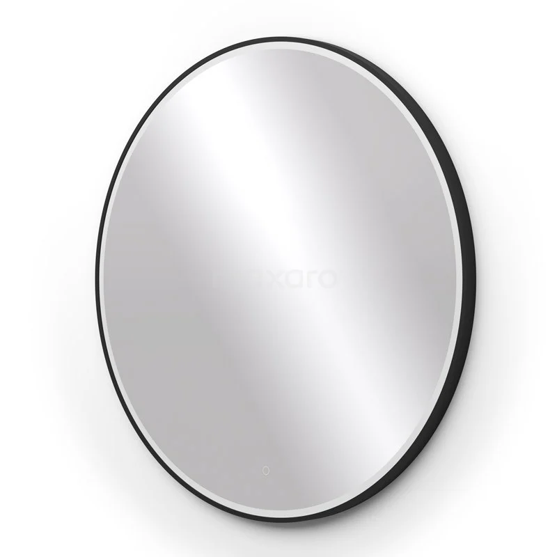 Vivo Badkamerspiegel Met Ledverlichting | 100 Cm Rond Zwart 4 Vivo Badkamerspiegel Met Ledverlichting | 100 Cm Rond Zwart - Afbeelding 2