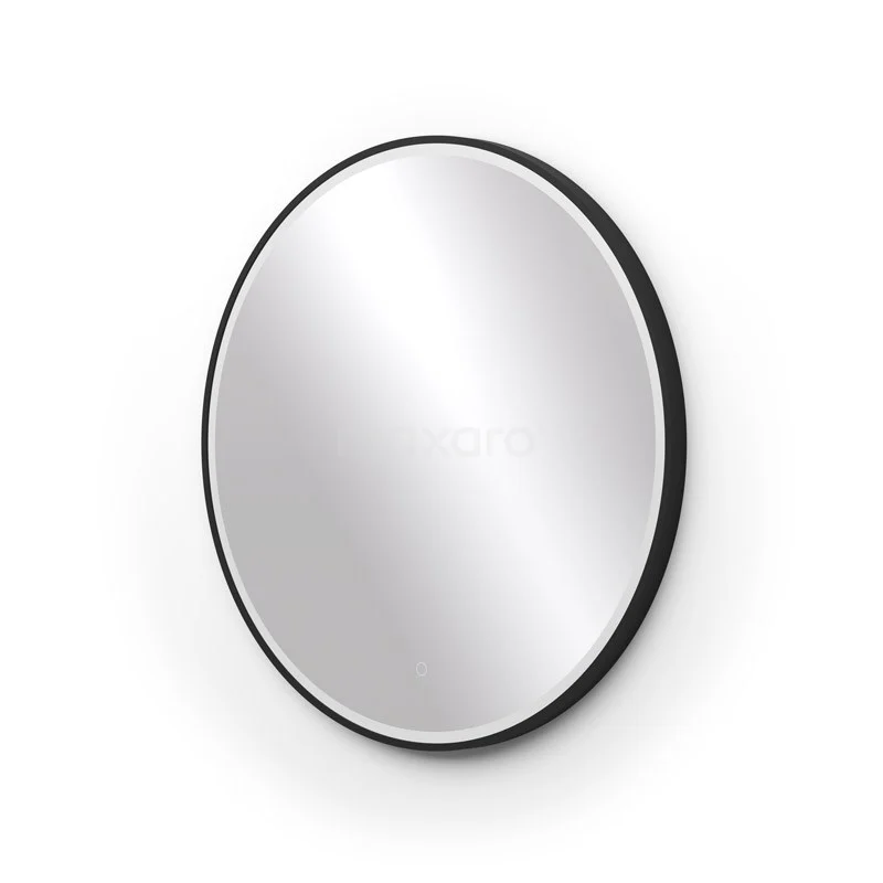 Vivo Badkamerspiegel Met Ledverlichting | 80 Cm Rond Zwart 4 Vivo Badkamerspiegel Met Ledverlichting | 80 Cm Rond Zwart - Afbeelding 2