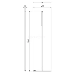 Vloerwisser, Staand, Chroom 7 Vloerwisser, Staand, Chroom -Winkel Voor Badkamermeubels vloerwisser staand chroom 109106c 2