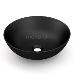 Waskom Clasico Keramiek Mat Zwart 39,5x13,5cm Rond