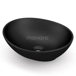 Waskom Clasico Keramiek Mat Zwart 41x33,5cm Ovaal