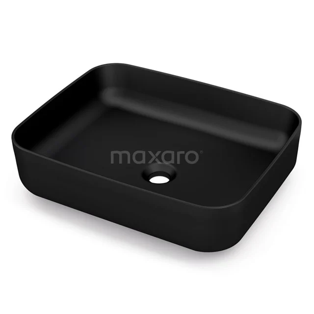 Waskom Clasico Keramiek Mat Zwart 51x40cm Rechthoek 3 Waskom Clasico Keramiek Mat Zwart 51x40cm Rechthoek