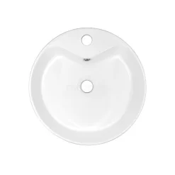 Waskom Clasico Keramiek Wit 41x14,5cm Rond 1 Kraangat 8 Waskom Clasico Keramiek Wit 41x14,5cm Rond 1 Kraangat -Winkel Voor Badkamermeubels waskom clasico keramiek wit 41x145cm rond 1 kraangat k120 1250 2