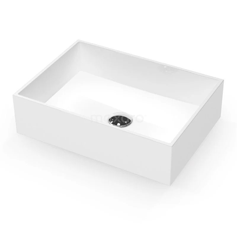 Waskom Mintra Mineraalmarmer Glanzend 45x32,5cm Rechthoek 4 Waskom Mintra Mineraalmarmer Glanzend 45x32,5cm Rechthoek - Afbeelding 2