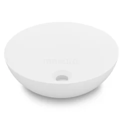 Waskom Mintra Solid Surface Thin Mat Wit 40x14 Rond