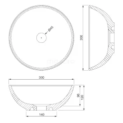 Waskom Quarto Quartz Mat Zwart 30x12cm Rond 7 Waskom Quarto Quartz Mat Zwart 30x12cm Rond -Winkel Voor Badkamermeubels waskom quarto quartz mat zwart 30x12cm rond q120 0062 2