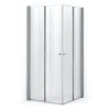 Zircon Comfort Douchecabine | 80x80 Cm Chroom Helder Glas Vouwdeur Vierkant