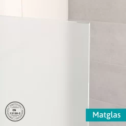 Zircon Comfort Douchedeur | 100 Cm Chroom Matglas Pendeldeur -Winkel Voor Badkamermeubels zircon comfort douchedeur 100 cm chroom matglas pendeldeur s0333 1000n 3