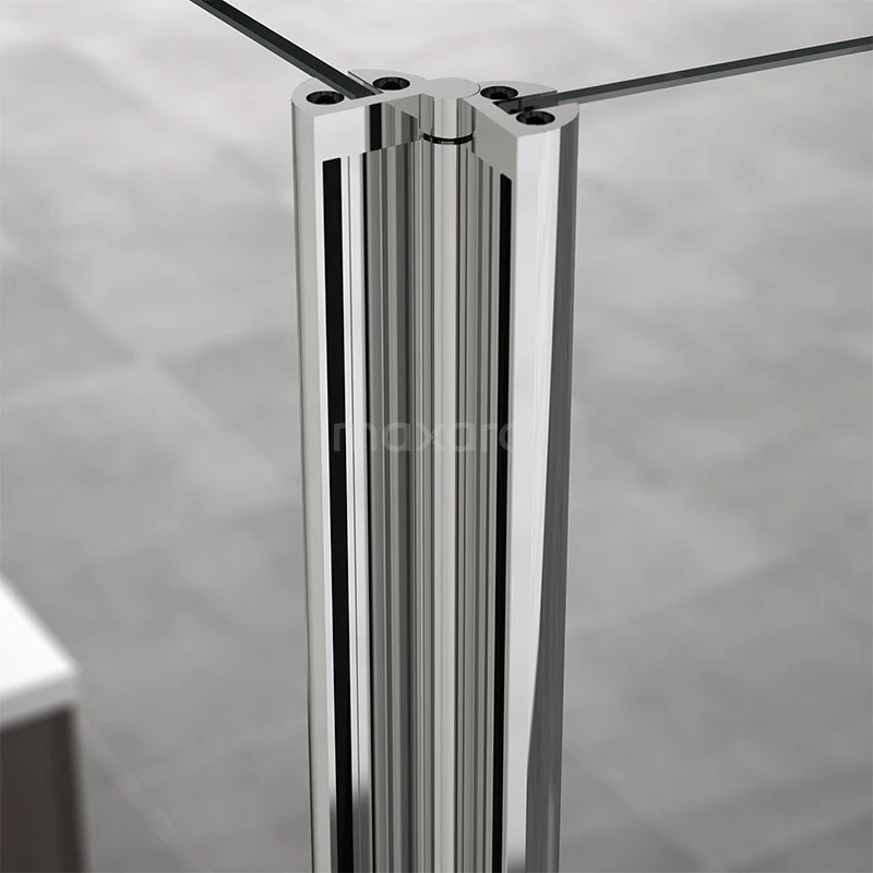 Zircon Comfort Douchedeur | 180 Cm Chroom Helder Glas Vouwdeur 6 Zircon Comfort Douchedeur | 180 Cm Chroom Helder Glas Vouwdeur - Afbeelding 4