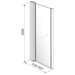 Zircon Comfort Douchedeur | 60 Cm Chroom Helder Glas Draaideur 21 Zircon Comfort Douchedeur | 60 Cm Chroom Helder Glas Draaideur -Winkel Voor Badkamermeubels zircon comfort douchedeur 60 cm chroom helder glas draaideur s0310 0670n 9