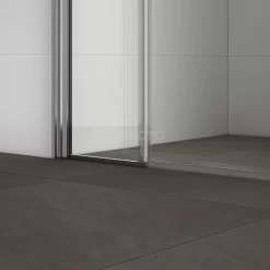 Zircon Comfort Douchedeur | 85 Cm Chroom Helder Glas Draaideur -Winkel Voor Badkamermeubels zircon comfort douchedeur 85 cm chroom helder glas draaideur dw 0207013 4