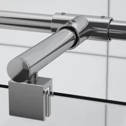 Zircon Comfort Inloopdouche | 100x90 Cm Chroom Helder Glas 2 Vaste Wanden -Winkel Voor Badkamermeubels zircon comfort inloopdouche 100x90 cm chroom helder glas 2 vaste wanden gw 1009013 4