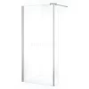 Zircon Comfort Inloopdouche | 90 Cm Chroom Helder Glas Vaste Wand Met Zijwand