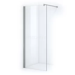 Zircon Essence Inloopdouche | 90 Cm Chroom Helder Glas Vaste Wand